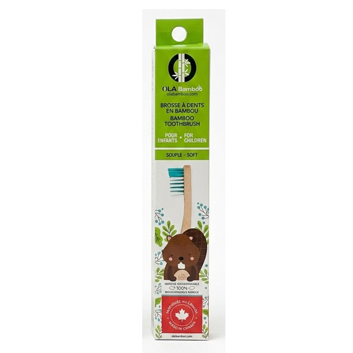 Brosse à dents pour enfants - Turquoise et blanche