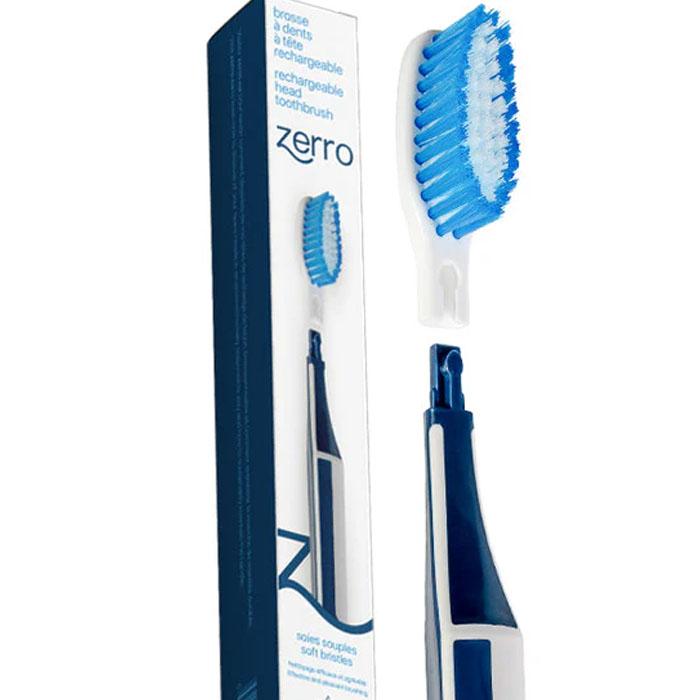 Brosse à dents à tête remplaçable - Bleu