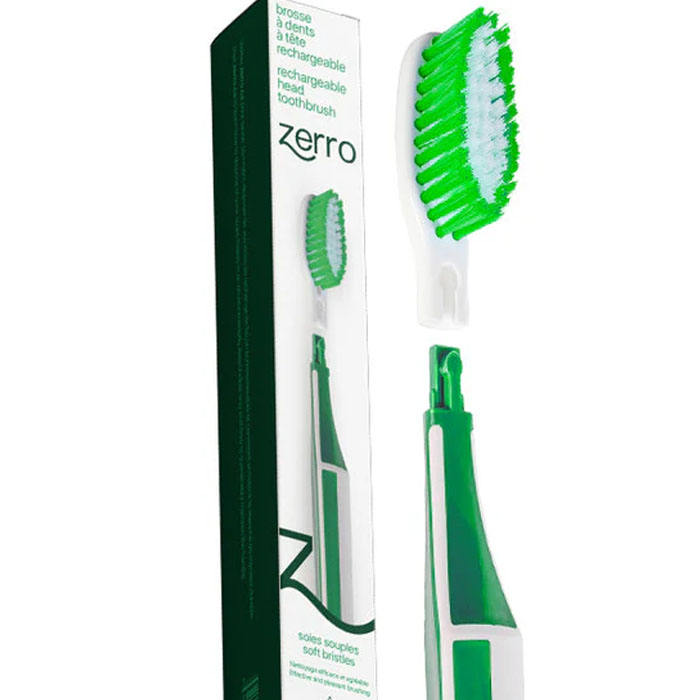 Brosse à dents à tête remplaçable - Vert
